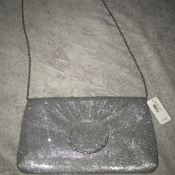 Never used sparkly silver cross body purse. - Picture 2 of 3